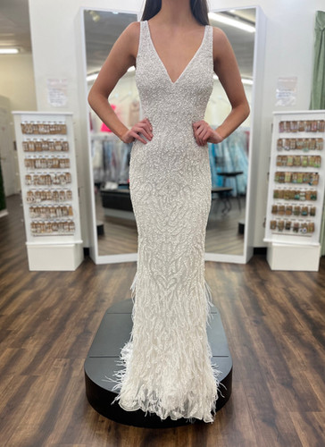 sherri hill white sequin dress Sherri Hill 56987