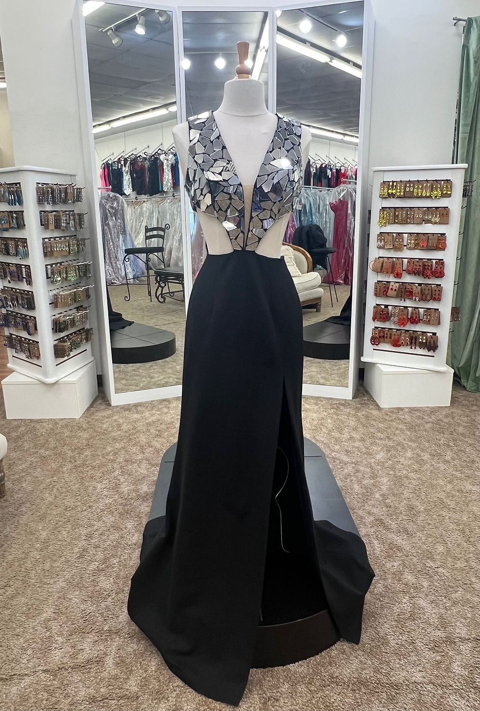 Thumbnail: Sherri Hill 20896 Black/Silver