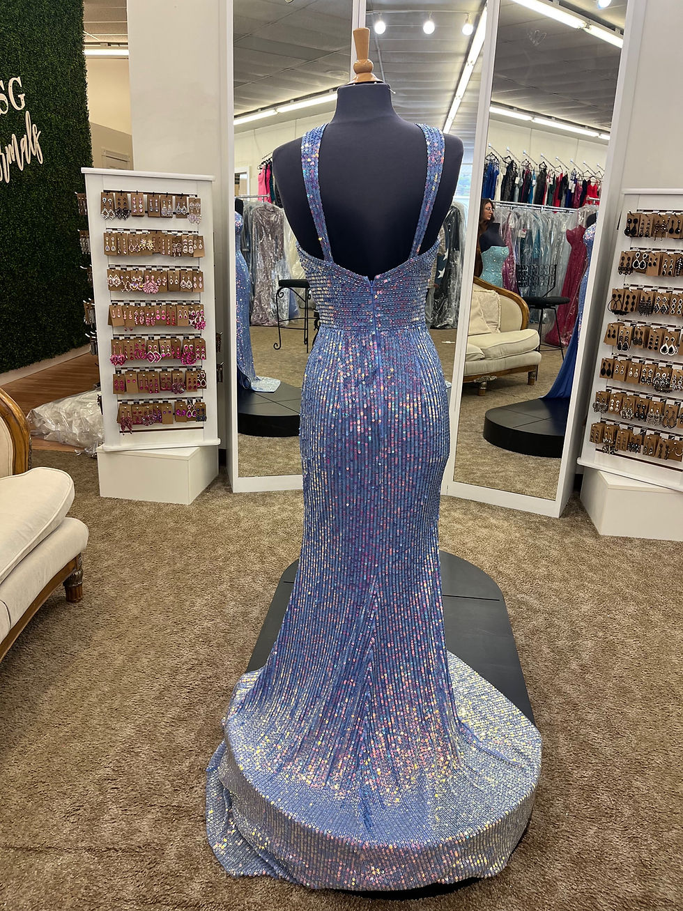 Thumbnail: Sherri Hill S-1348 Periwinkle/Shiny Ivory