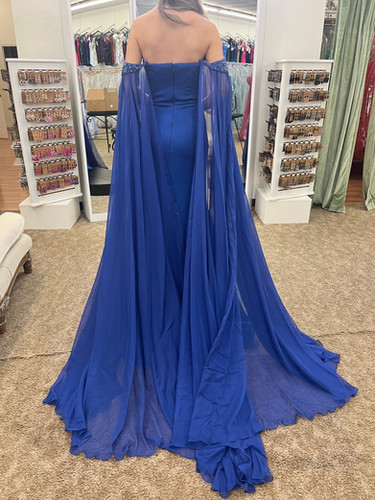 jovani royal blue dress Jovani 63405 gold and silver fully beaded long pageant and prom dress – Mia  Bella Couture