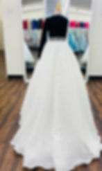 Thumbnail: Ashley Lauren 007 Black/Ivory One Shoulder