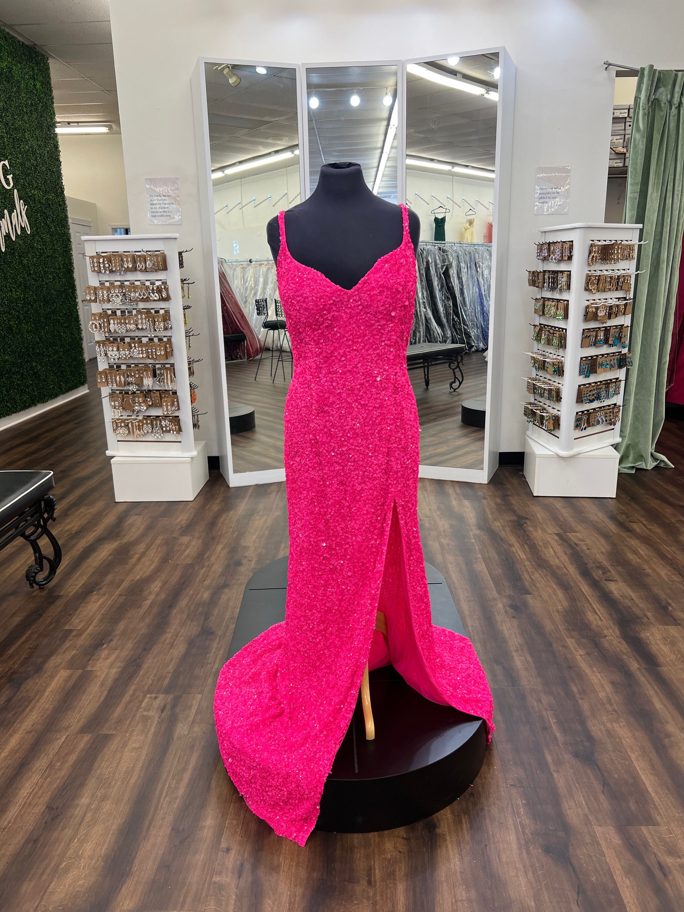 Sherri Hill 54454 Neon Pink
