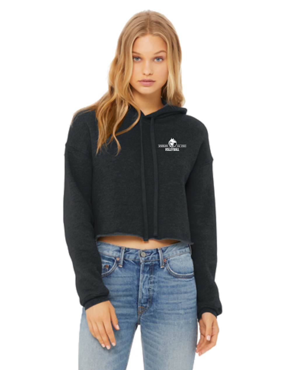 Thumbnail: Women's Cropped Fleece Hoodie