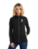 Black - Ladies Featherweight French Terry Full Zip Hoodie