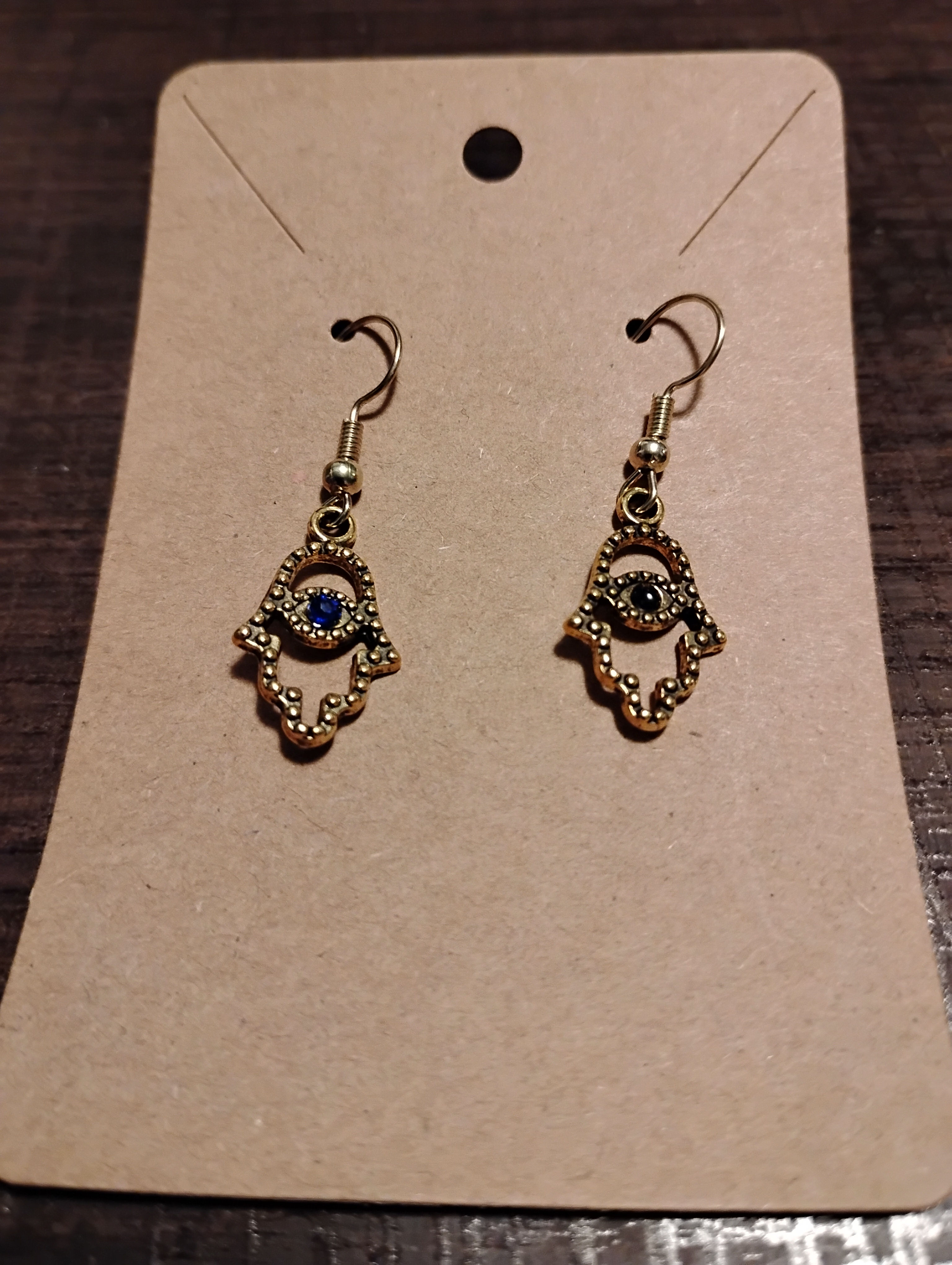 Gold Hand Earrings