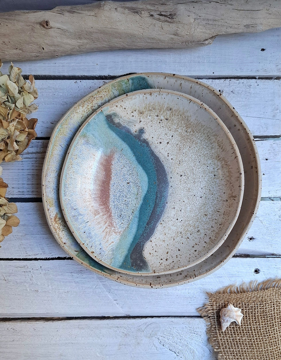 Miniaturbild: Großer Teller / freigeformt "Coastal" Nr. 2