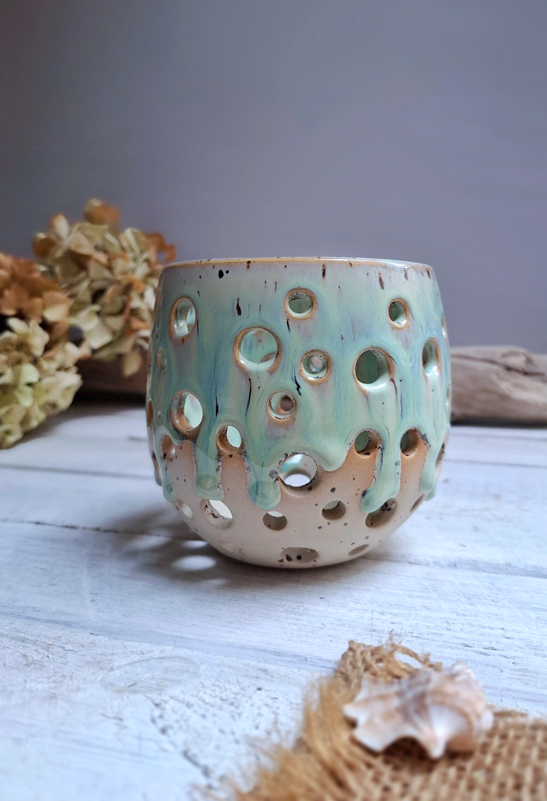 Windlicht "Morning Surf" / Spots