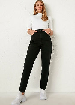 Siyah Mom Jean