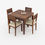 Thumbnail: Disa Solid Wood 4 Seater Dining Set