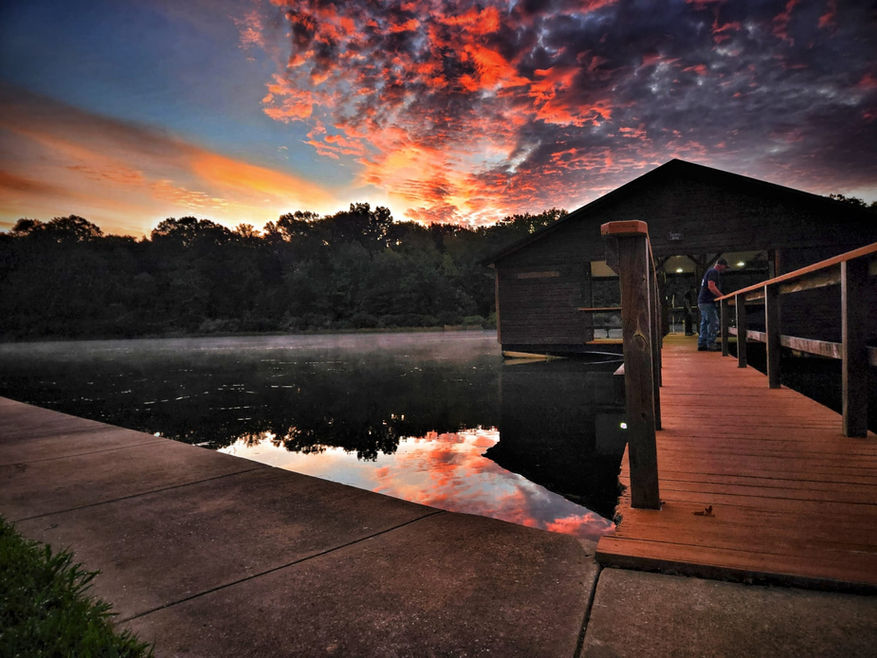Private 25-acre trophy bass lake surrounded by East Texas forest at Cedar Cove Ranch