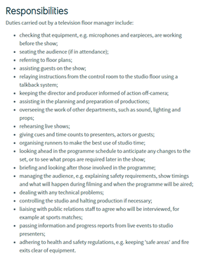 Responsibilities for a Floor Manager