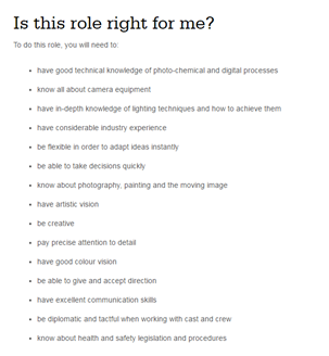 Is this role right for me? DOP