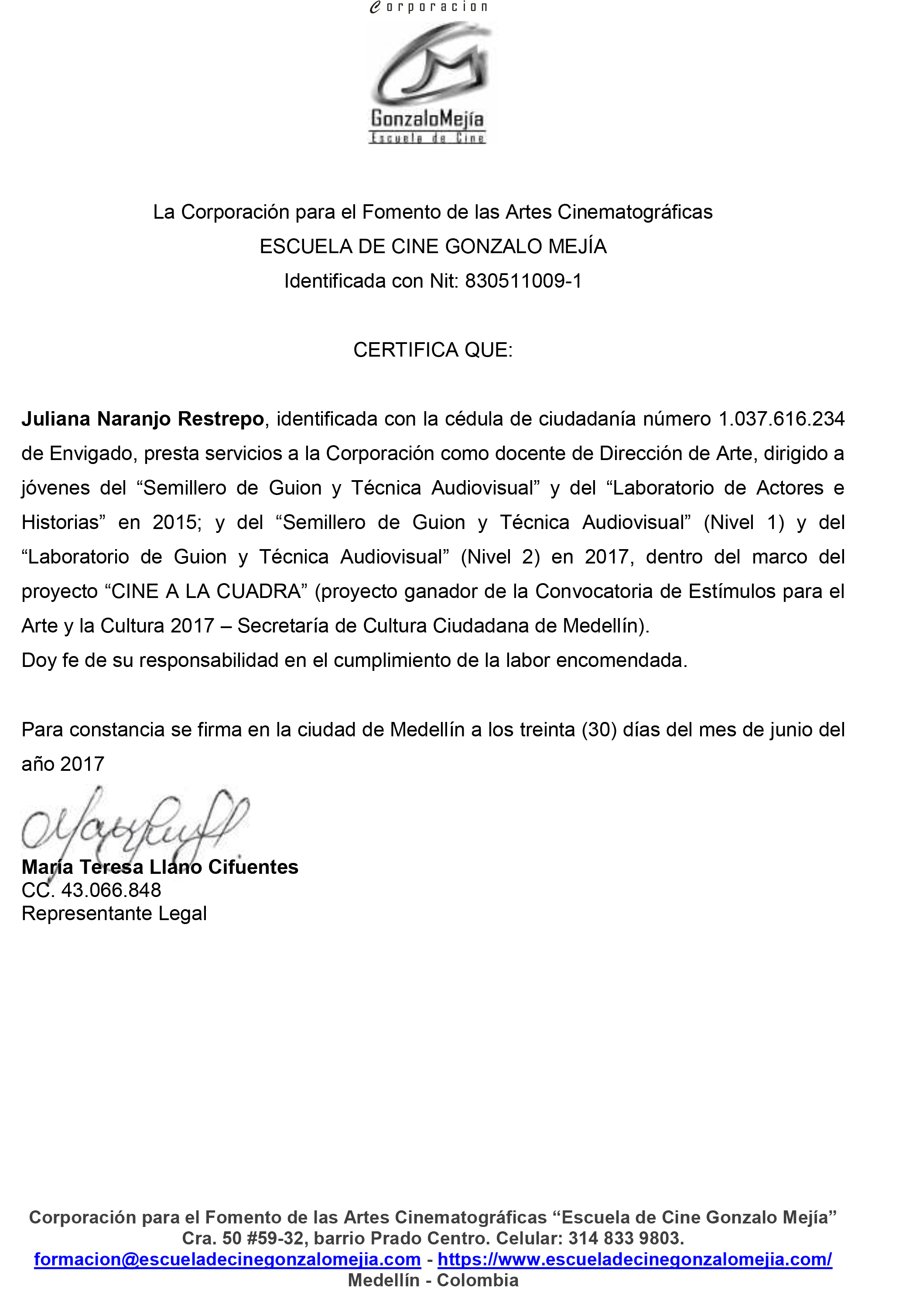 CERTIFICADOS  hojadevida