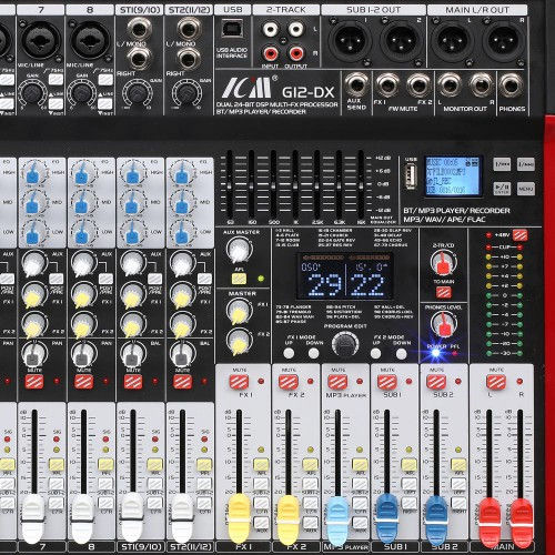 תמונה ממוזערת: מיקסר 10 ערוצים ICM G12-DX