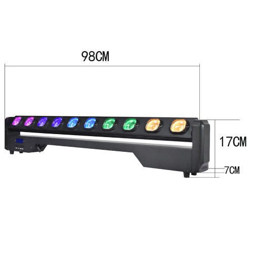 תמונה ממוזערת: מערך פנסי לד חכמים L 10x40W Moving Bar