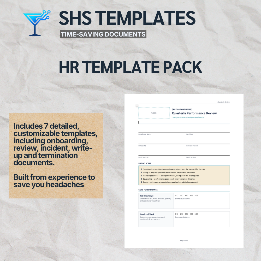 SHS Templates - Human Resources Pack