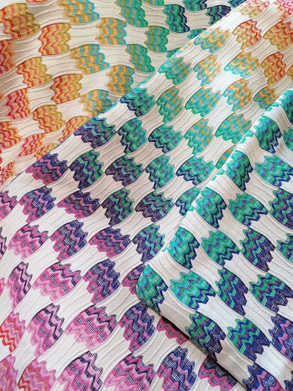 Thumbnail: Iconic Designer silk jacquard Fabric remnants