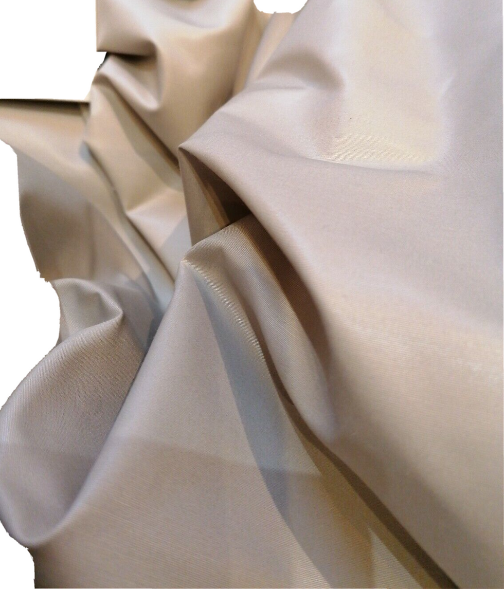 Thumbnail: Cotton silk plain-weave grey beige Pierre Frey Star Pigeon Chintz (54)