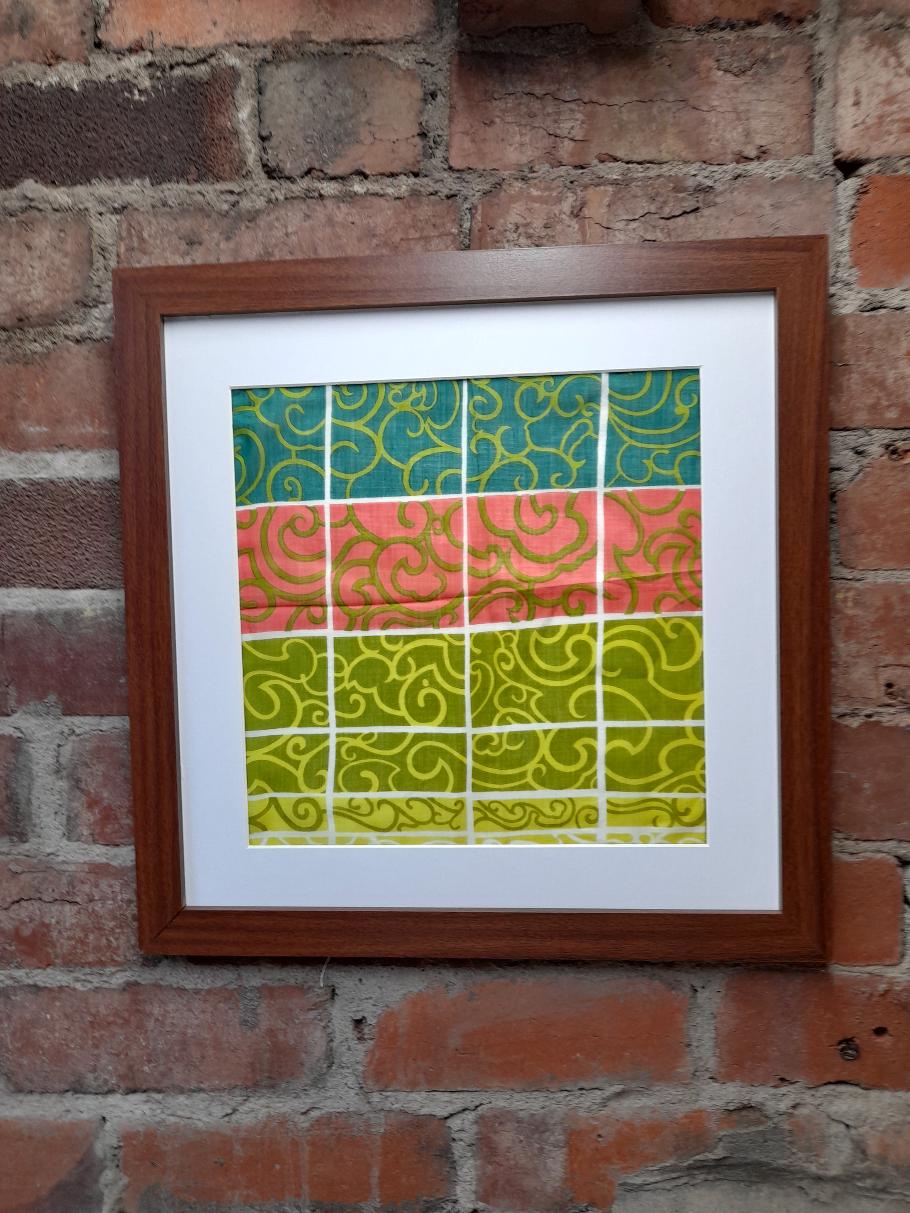 vintage KREIER  Swiss cotton  handkerchief Rare