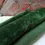 Thumbnail: Emerald green tonal plush velvet fabric 100% treveira
