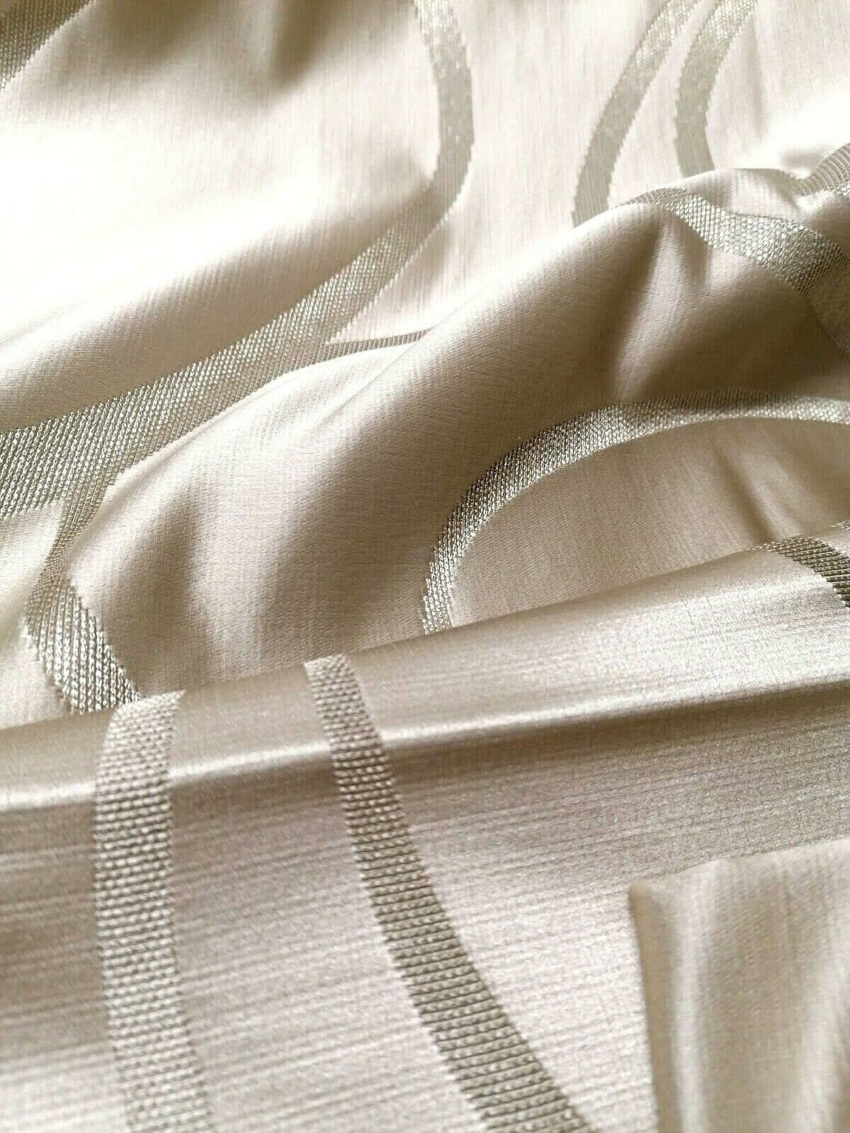 silk sateen circles jacquard fabric Rubelli casa end panels luxury Gold Bronze