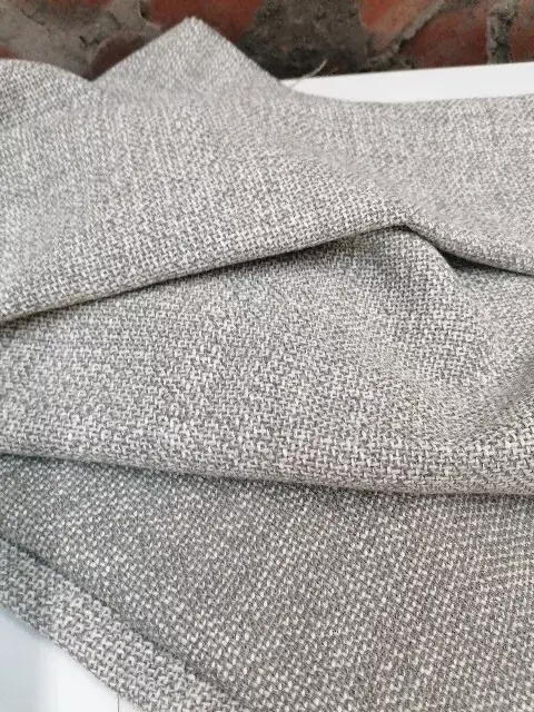 Thumbnail: Holland & Sherry Melange Wool Hopsack Fabric   Tweed