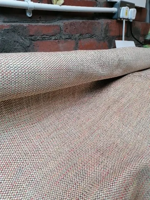 Thumbnail: Colefax fowler Jane Churchill Daro boucle red green upholstery Fabric