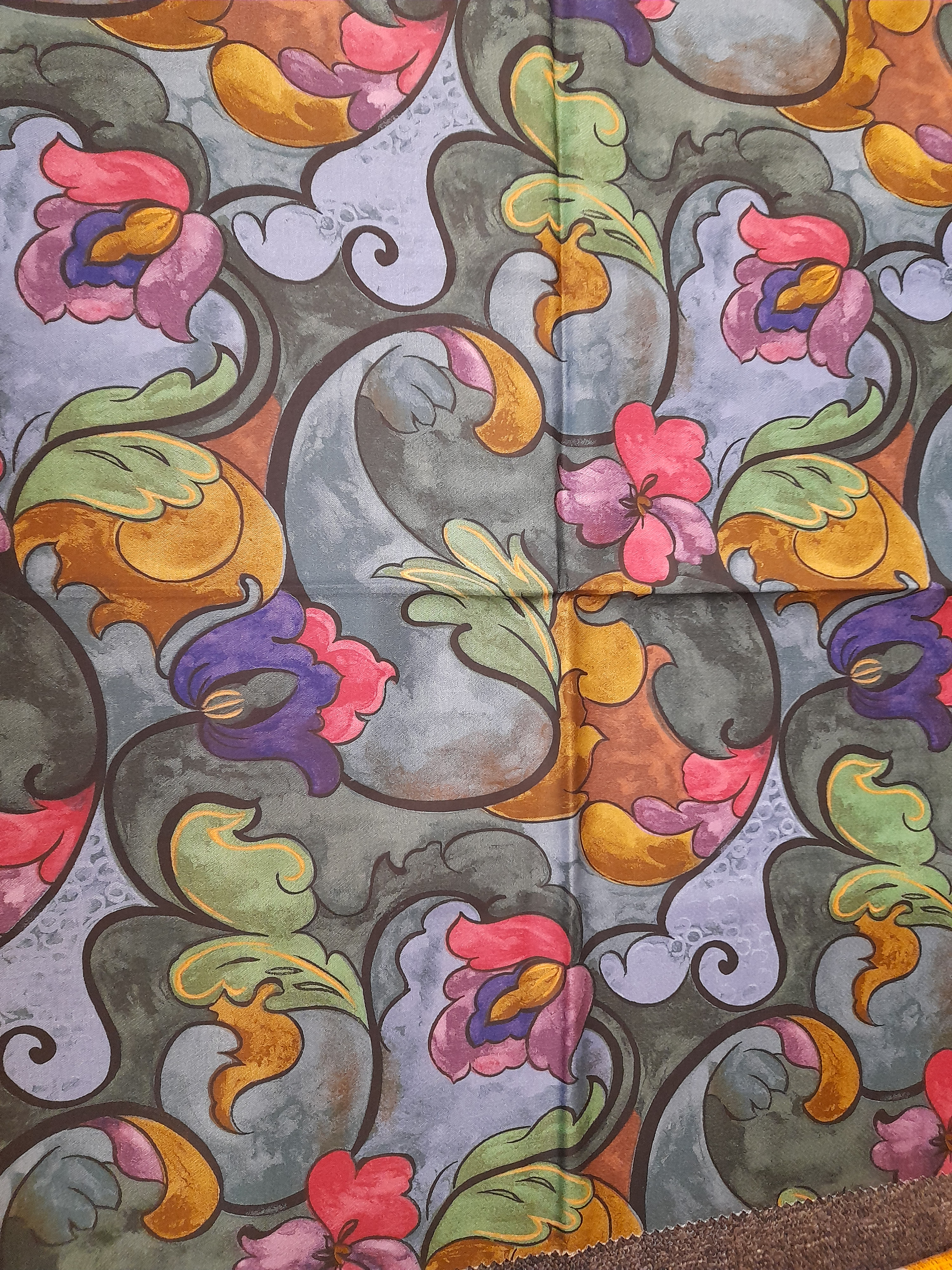 ABSTRACT 1980s sateen cotton