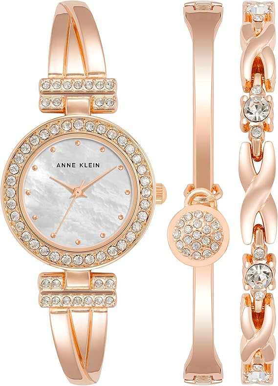 Thumbnail: Nine West Women's Crystal Accented Bracelet Watch