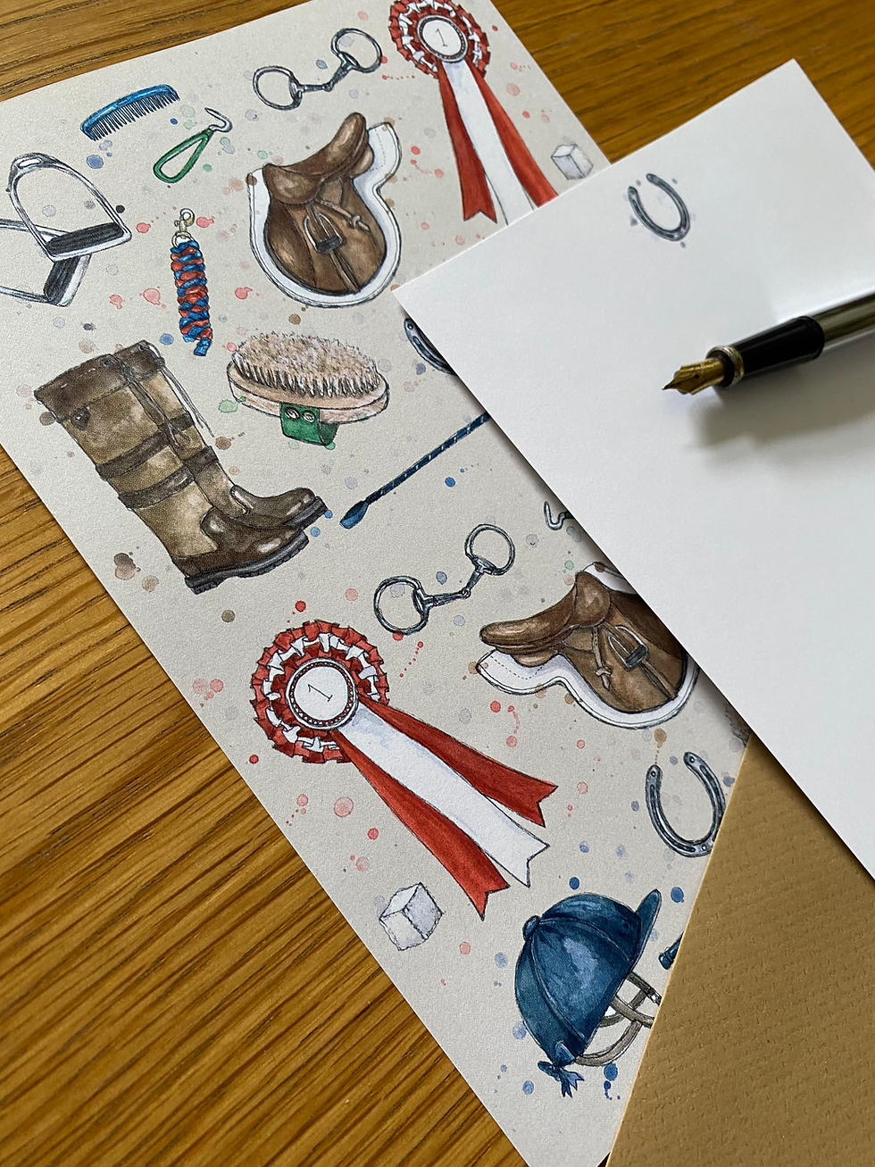 Thumbnail: A Horsey Life - Notelet Writing Set