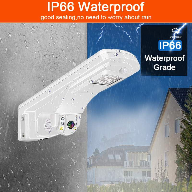 Thumbnail: 2MP WIFI Wireless Mini PTZ Dome Camera With street lamp