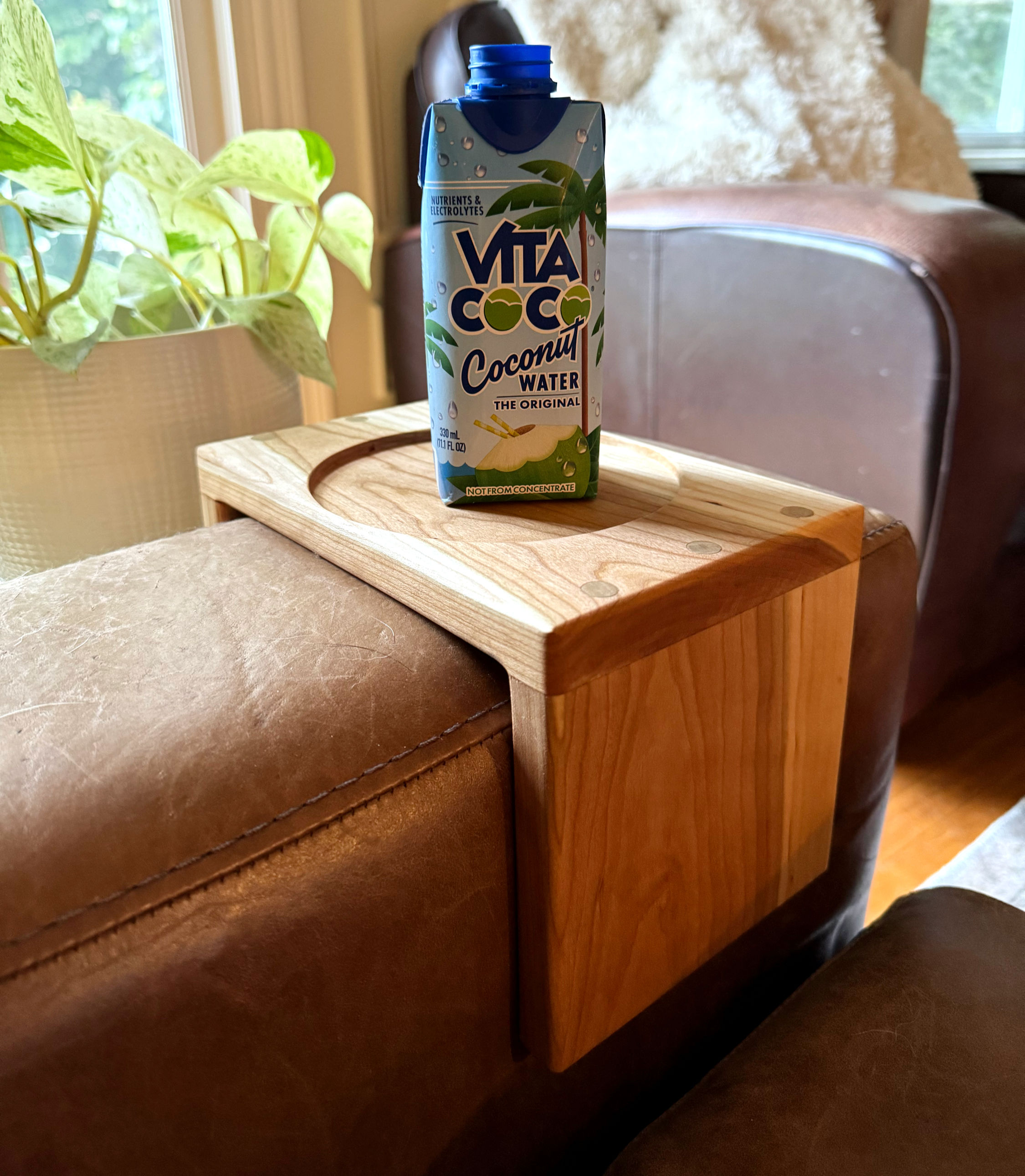 Wooden Sofa Sleeve | Handmade Armrest Tray