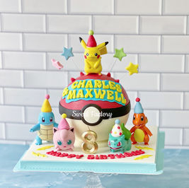 精靈球扑扑朱古力波＋5隻膠公仔（8吋）