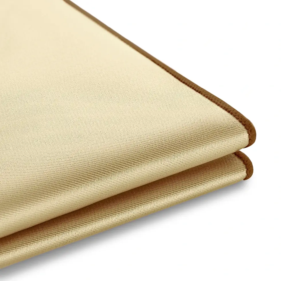 Miniature : Pochette satin - Champagne