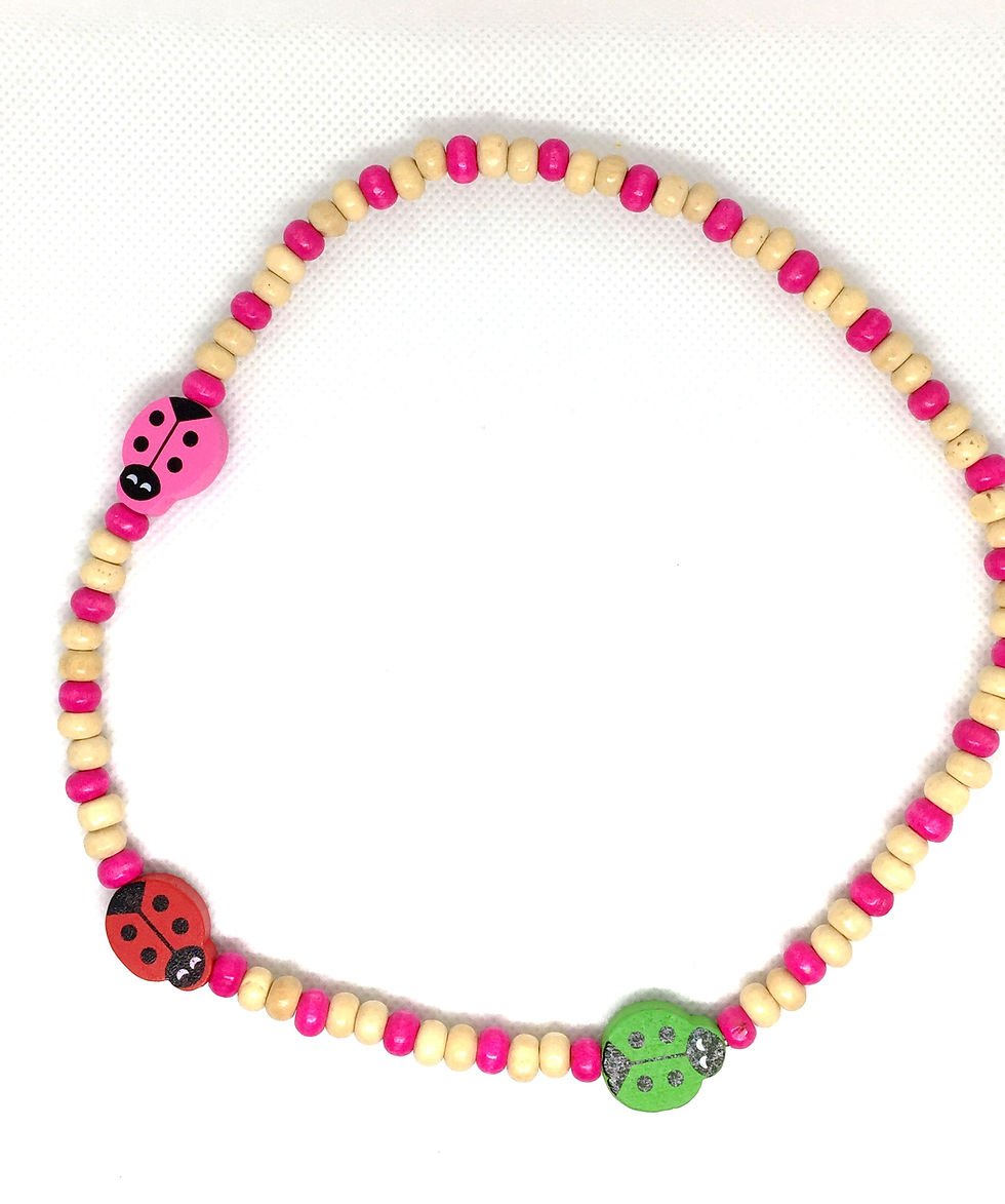 Miniature : Ensemble collier et bracelet en bois
