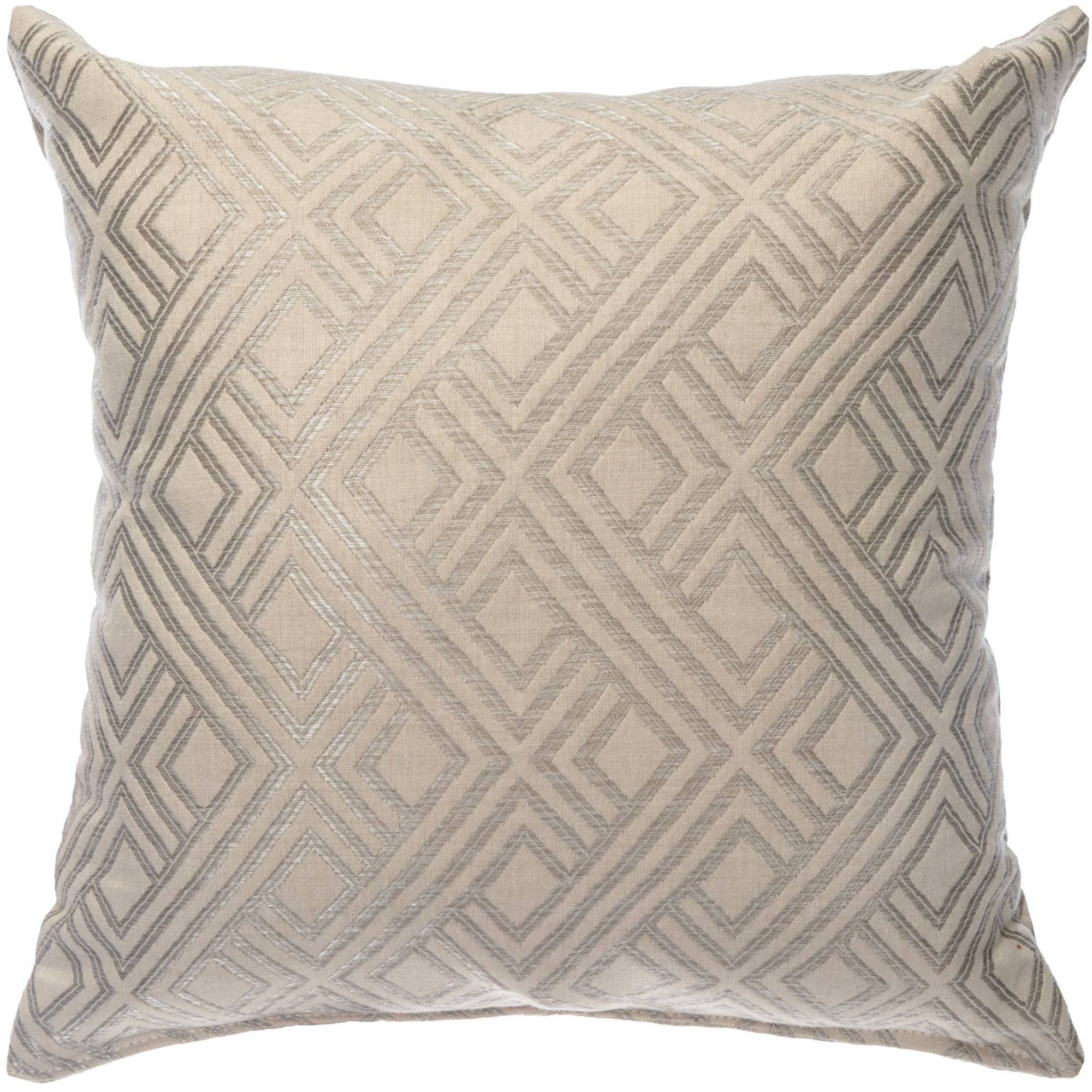 Integrated Pewter Outdoor Throw Pillow