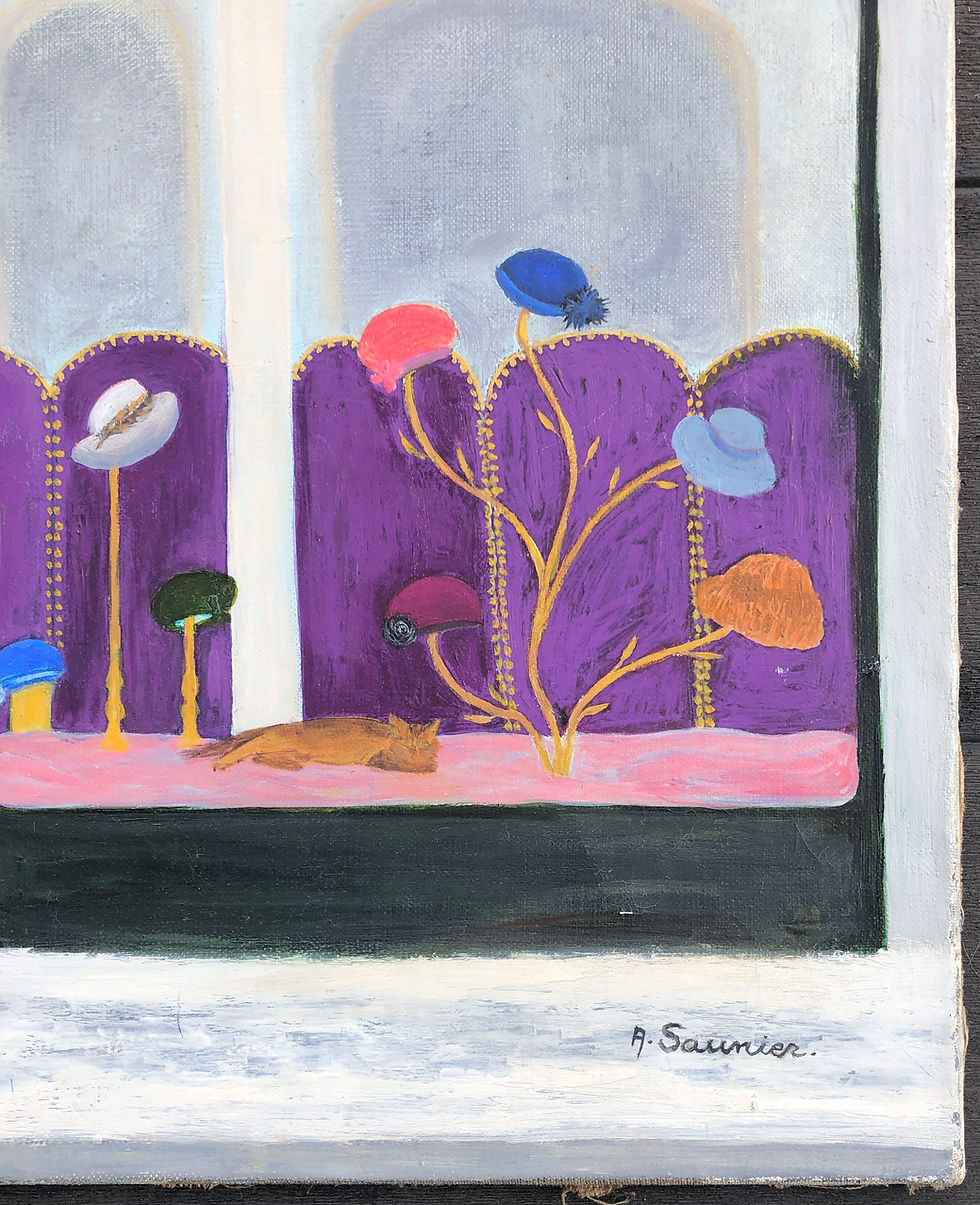 Thumbnail: Andrée Saunier (1925-2015) - "The Hat Shop"