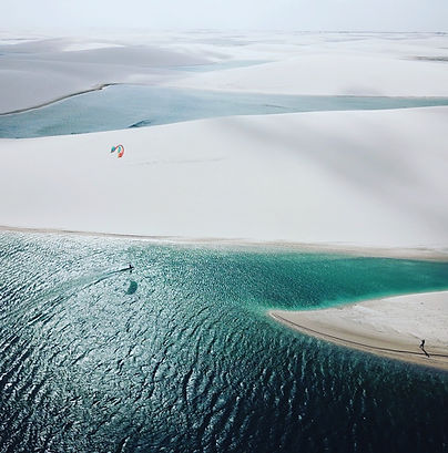 Spot de kite de Lençois Maranhenses au Brésil