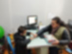 aluno e professora