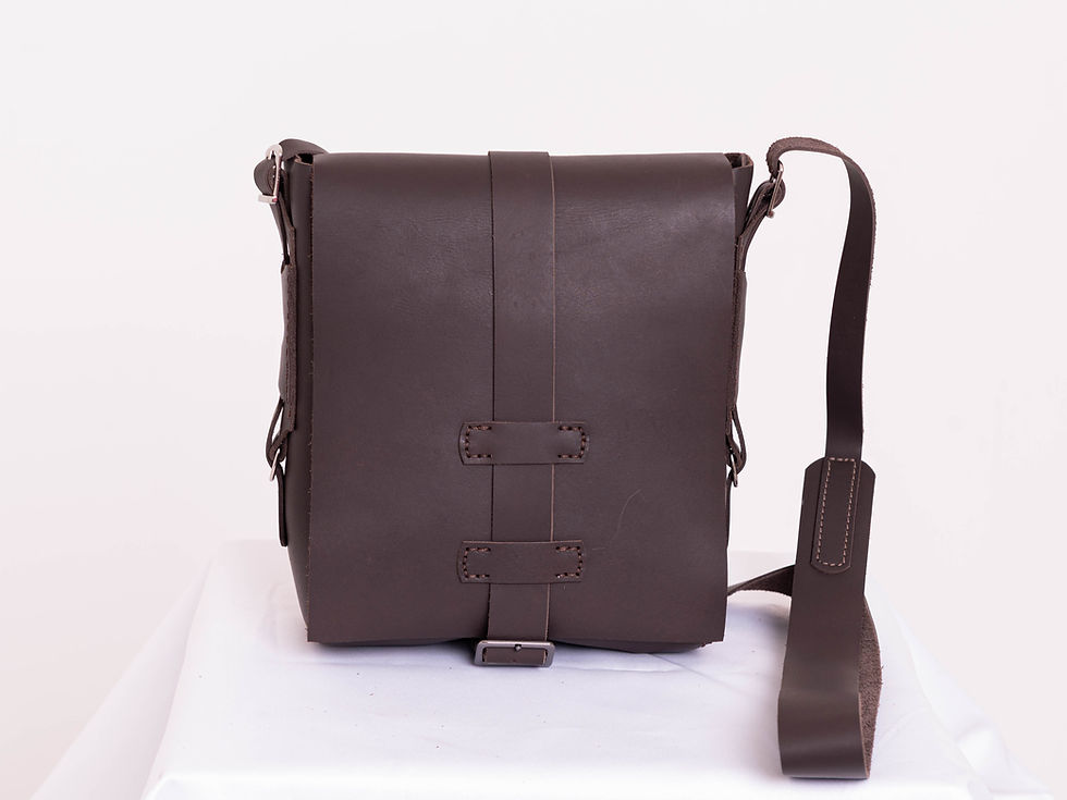 Bolsa mensageiro em couro legítimo