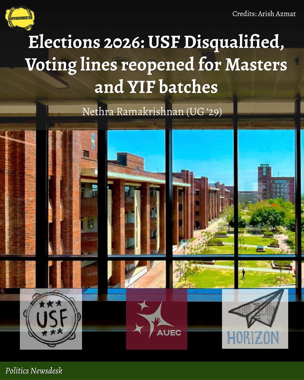 Elections 2026: USF Disqualified, Voting lines reopened for Masters and YIF batches