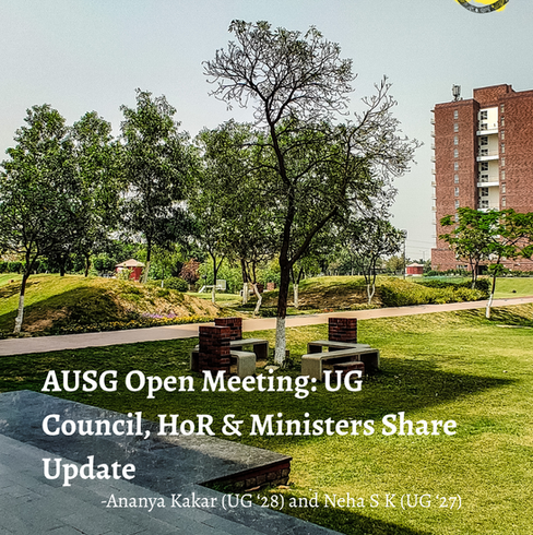AUSG Open Meeting: UG Council, HoR & Ministers Share Update