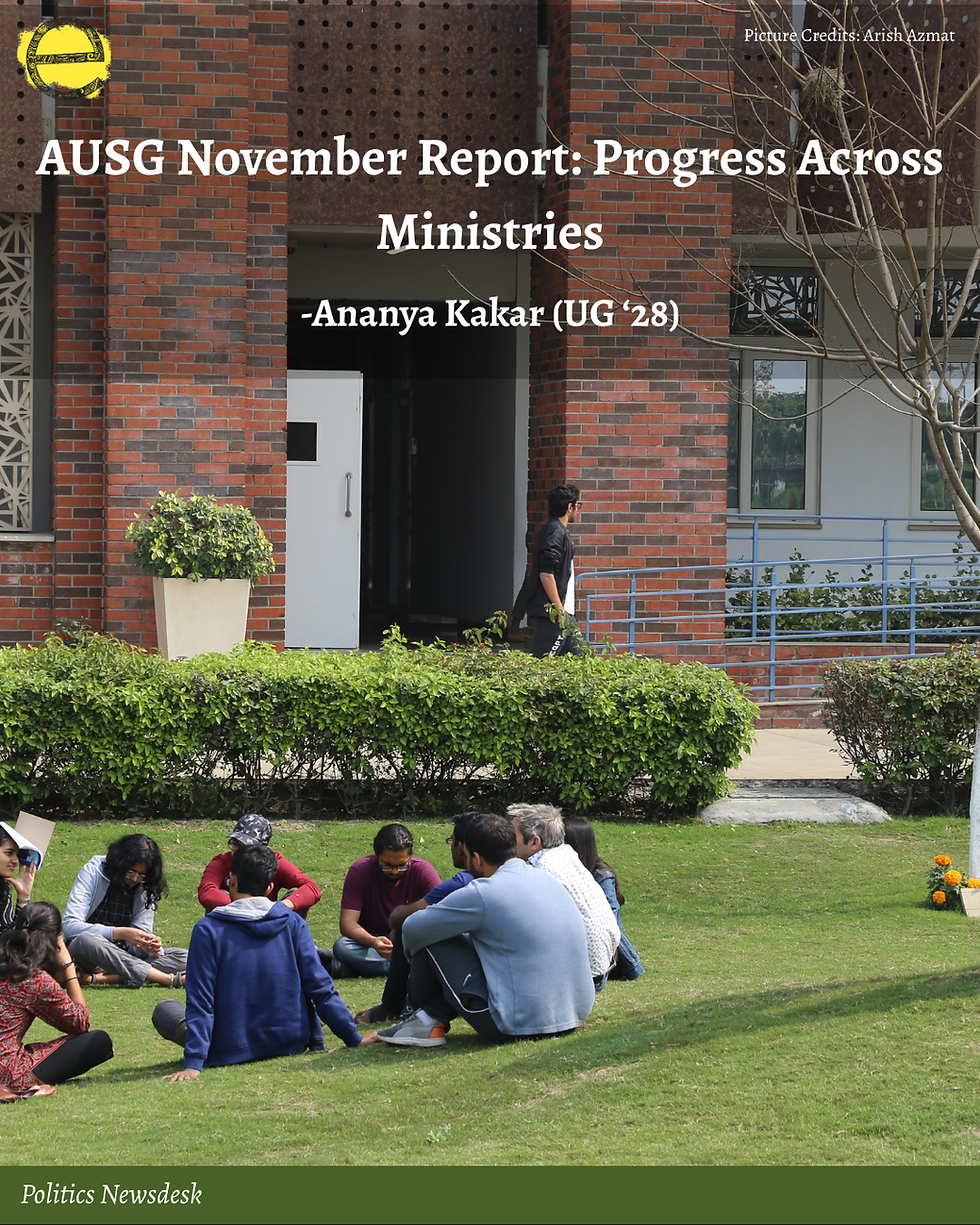 AUSG November Report: Progress Across Ministries