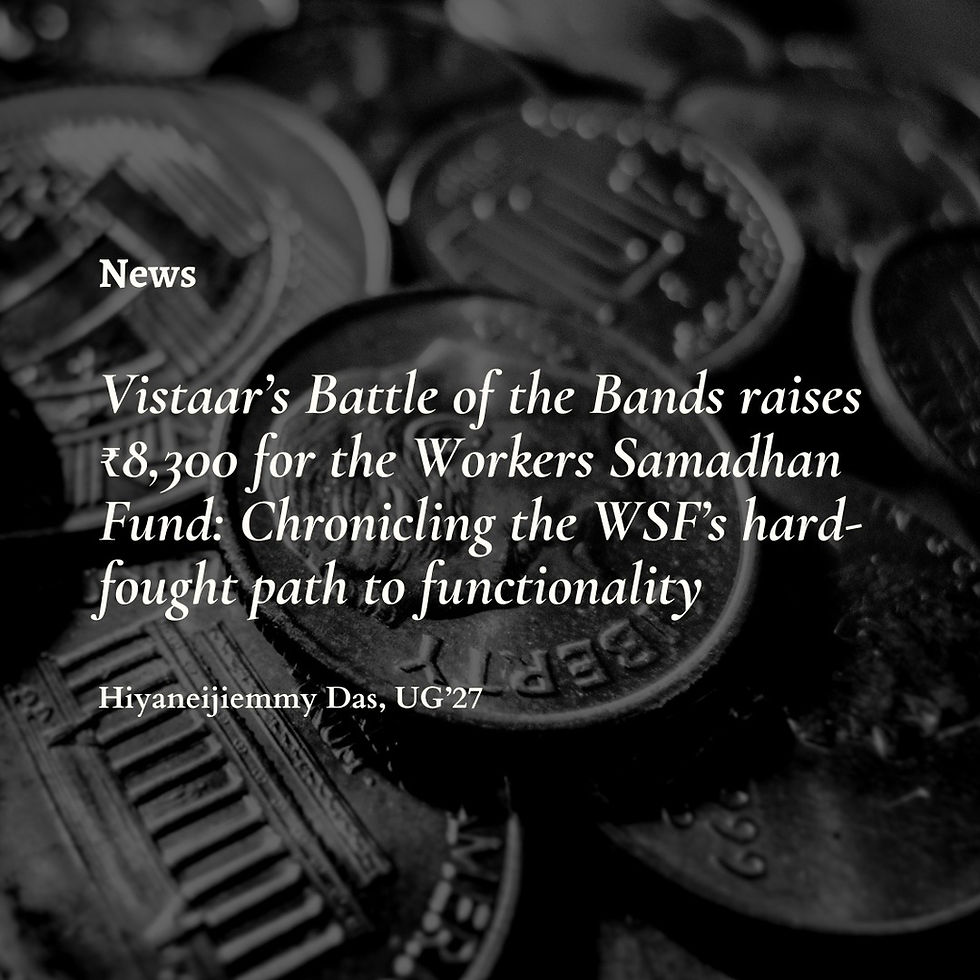 Vistaar’s Battle of the Bands raises Rs. 8300 for Workers Samadhan Fund: Chronicling the WSF’s hard-fought path to functionality 