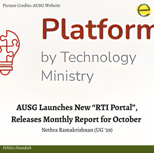 AUSG Launches New “RTI Portal”, Releases Monthly Report for October 