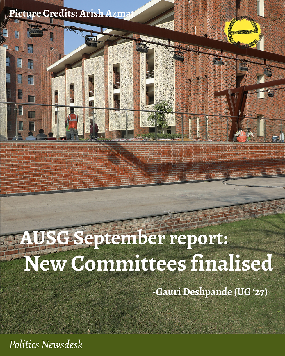 AUSG September report: New Committees finalised