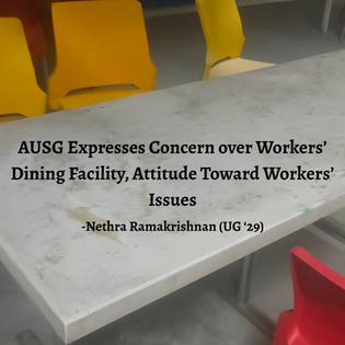AUSG Expresses Concern over Workers’ Dining Facility, Attitude Toward Workers’ Issues