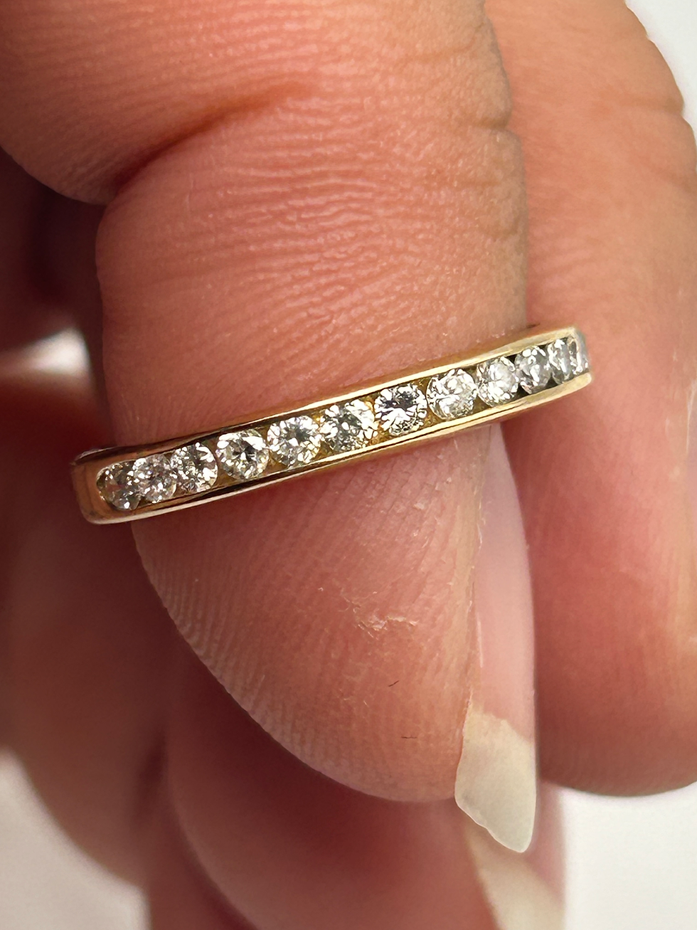 Thumbnail: 14K Yellow Gold Diamond Band Ring Size 5.25