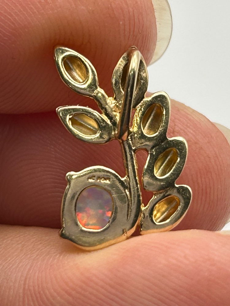 Thumbnail: 10K Black Hills Gold Landstrom’s Opal Pendant