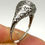 Thumbnail: 18K White Gold Antique Filagree Diamond Ring Size 5.75